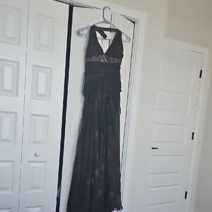 Sherri Hill Black Backless Gown